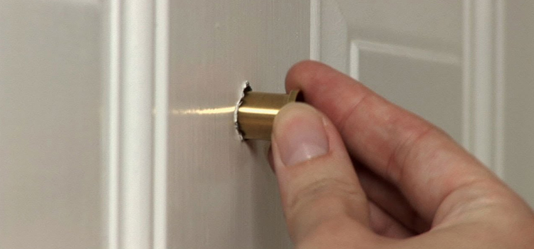 peephole door repair in Aurora, Illinois